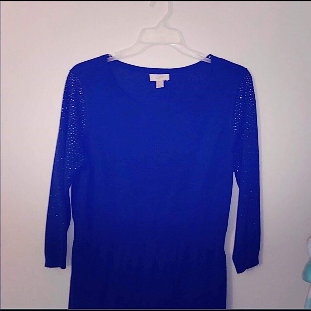 Ann Taylor: Navy Blue Sweater Dress (Never Worn)